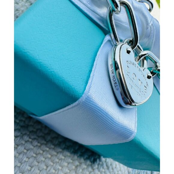 NEW Retired Tiffany & Co Heart Love Lock ONLY in Silver - Picture 3 of 3